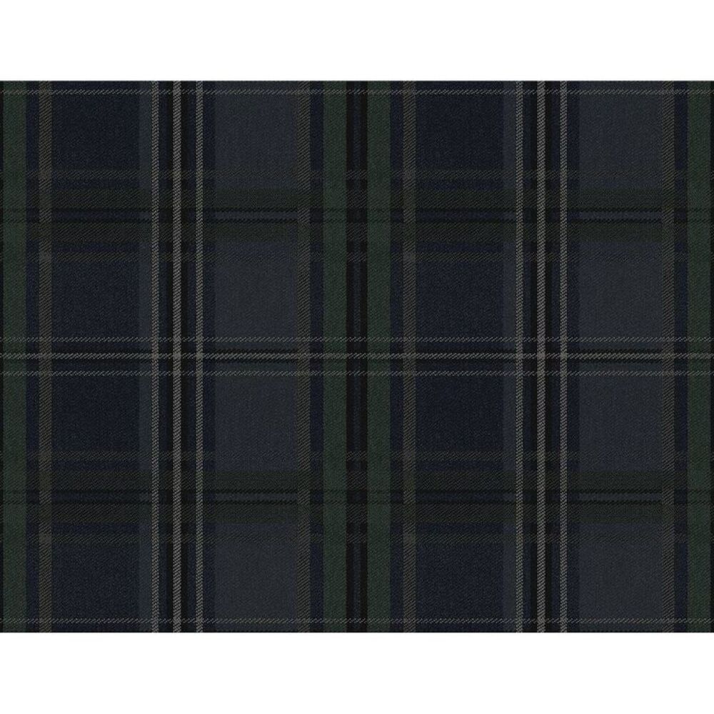 NextWall Deep Blue Classic Plaid Peel and Stick Wallpaper